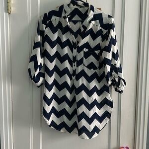 Used Chevron Blouse size Medium